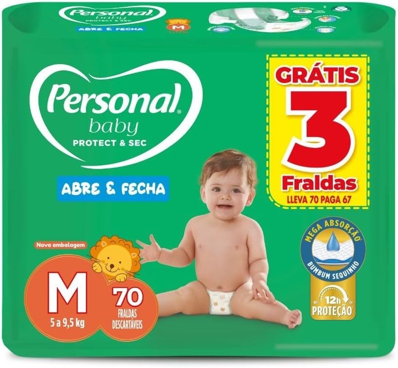 Fralda Personal Baby Protect e Sec